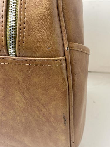 Borsa valigia da viaggio vintage Airway Industries marrone con cerniera - Foto 7 di 12
