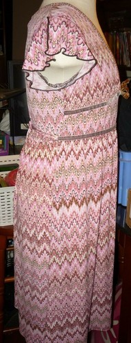 Girls clothes size 10 Amy Byer brown pink fall sleeveless thin comfortable dress - Picture 4 of 6