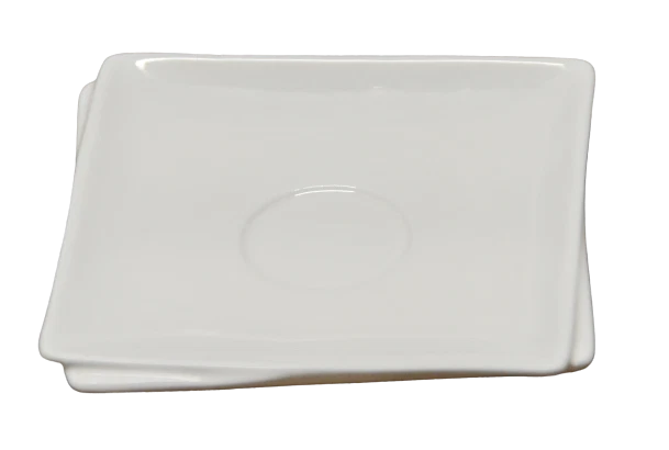 Scherzer Set 6 Tazze Tazzine Caffè in Porcellana Bianco Top Square Coffee Cups, fotografia 4 di 5