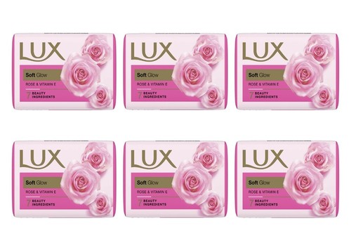 LUX Soft Touch Glow Bathing Bar Rose Beauty Soap For Glowing Skin 100 gram - Picture 19 of 25