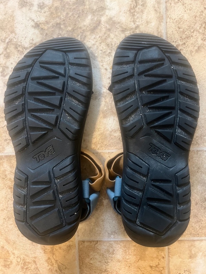 well worn bass sandals