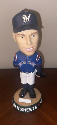 MILWAUKEE BREWERS BEN SHEETS Bobble Head MLB Baseball SGA Vtg USA Olympics Gold
