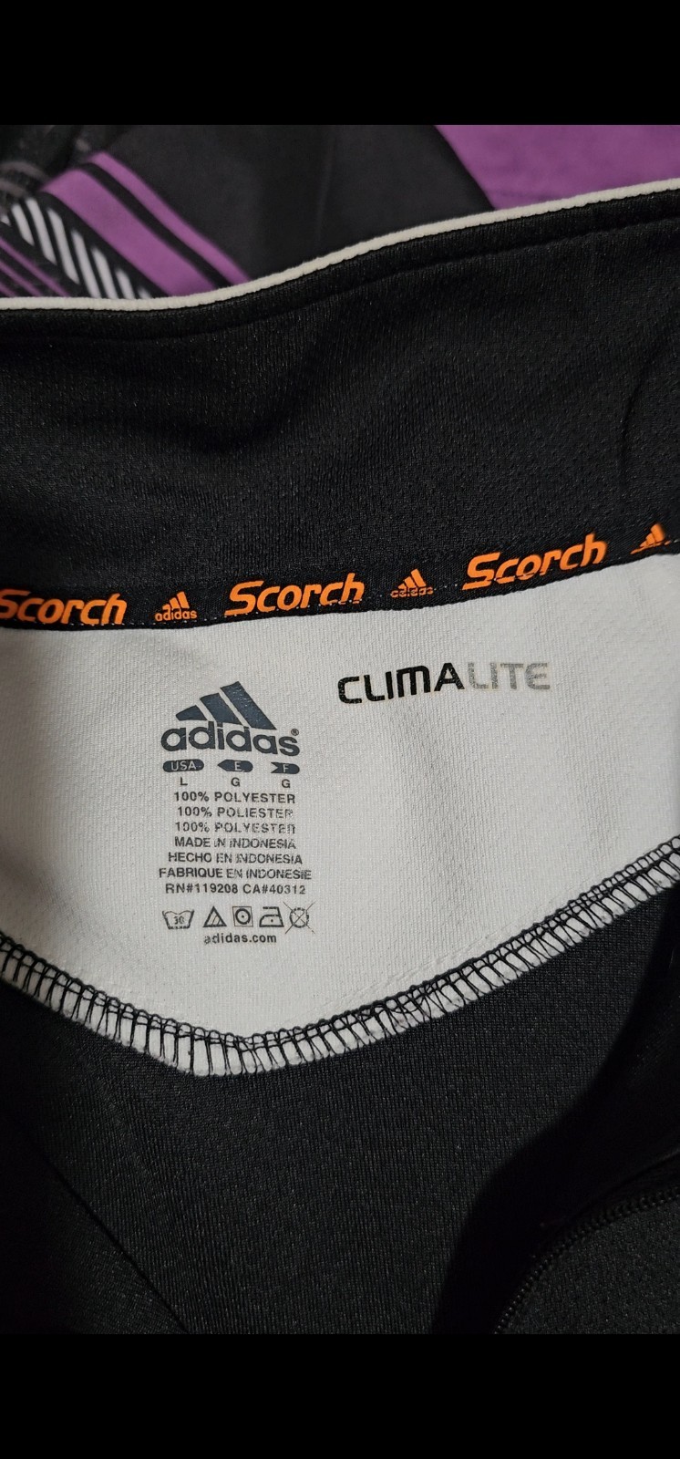 Adidas Men's Cincinnati Bearcats 1/4 Zip Pullover Long Sleeved Sweater Large  thumbnail 3