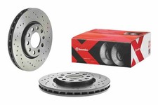 Image of 09.A721.1X Brake Disc 2 Pieces Front Fits Alfa Romeo Giulietta Fiat 500x Brembo