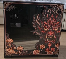 Custom UV printed PC Case  - Lian Li Dynamic Evo Mid RGb - Oni Design
