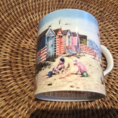 Richard Macneil Studio Fine China Seaside Huts Beach Kaffee Tee Becher Tasse 2014