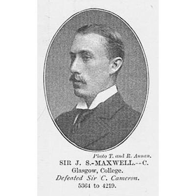 SIR JOHN STIRLING-MAXWELL, BT Conservative MP Glasgow College Antique Print 1895