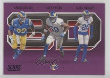 2021 Score 3D Purple Aaron Donald Jalen Ramsey Micah Kiser #3D8 uk2