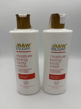 Raw Sugar Watermelon and Fresh Mint Body Wash, 2 Bottles, 25 Oz Each