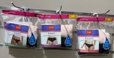 Womens Hanes Cotton 2 PACK You Choose Style-Bikinis Briefs Hi-Cut  Sz: 6-10