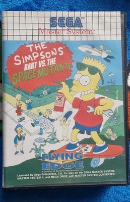 Sega Master System Spiel, The Simpsons, Bart Vs The Space Mutants, 1992