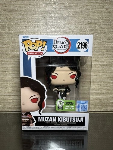Funko Pop! Demon Slayer MuzanKibutsuji Metallic ECCC 2026 Con Sticker W/proctect
