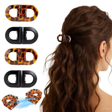 4 Pack Magnetic Hair Clips,Strong Hold No-Slip Magnetic Hair,Seamless 2-In-1 Des