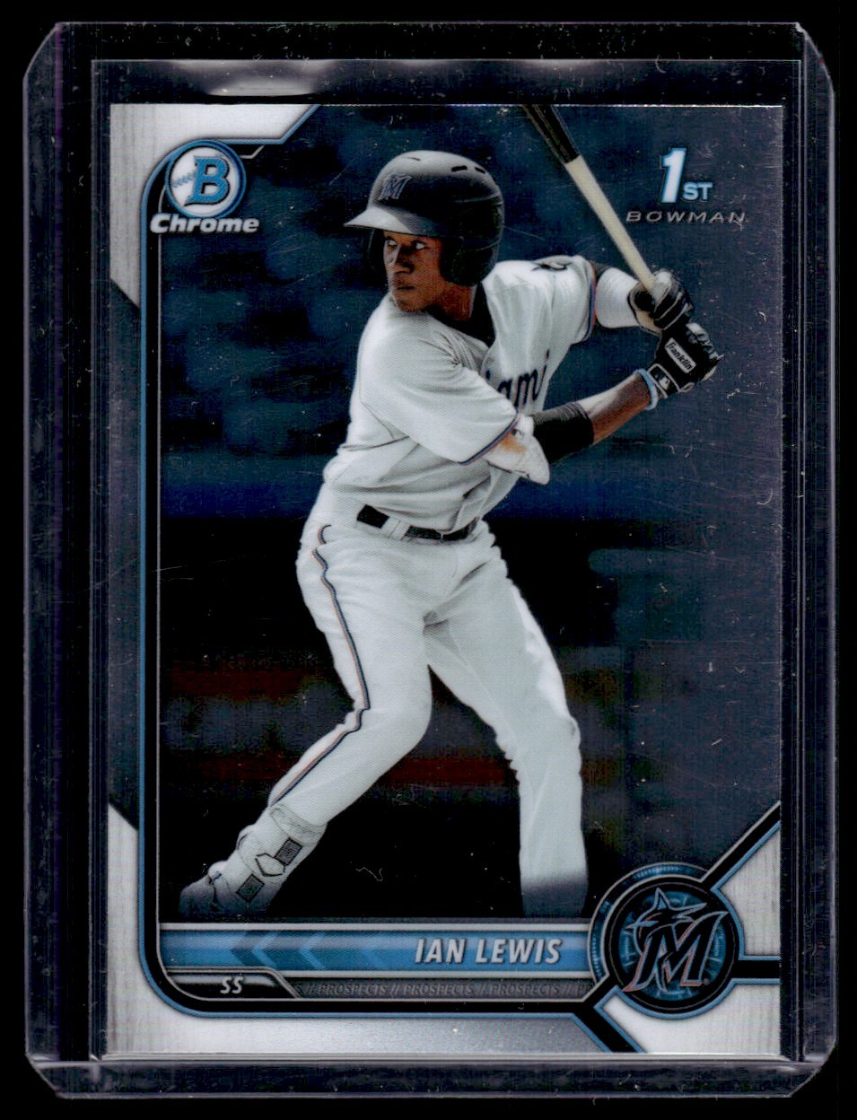 2022 Bowman Sapphire Edition Ian Lewis Miami Marlins #BCP-96