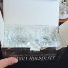 Royal Crest Cut Crystal Silverplate Candle Holder Set, 2 Holders, Boxed — photo 6
