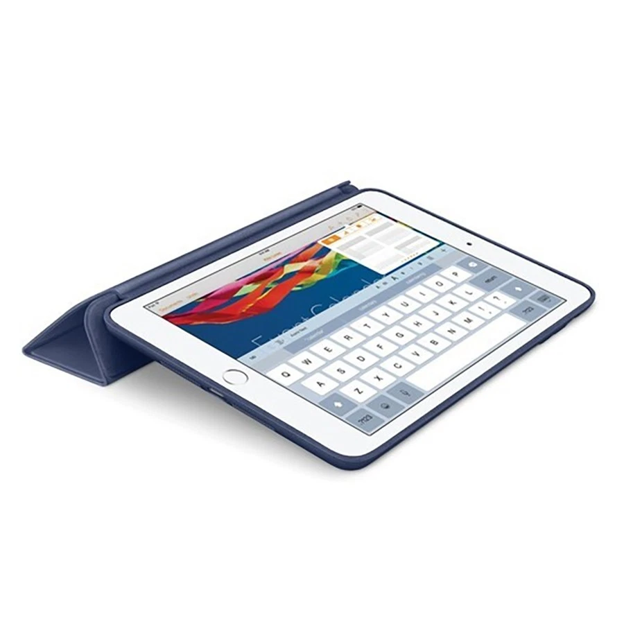 New Apple Leather Case for iPad Mini 1/2/3 (Midnight Blue) - 923-00205 - Image 2 of 4