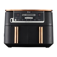 Ninja Copper MAX Dual Zone Air Fryer - Refurbished [AF451UK] Probe, 6 Functions