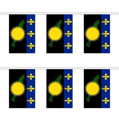 Flagtex Guadeloupe Rechteck Wimpelkette