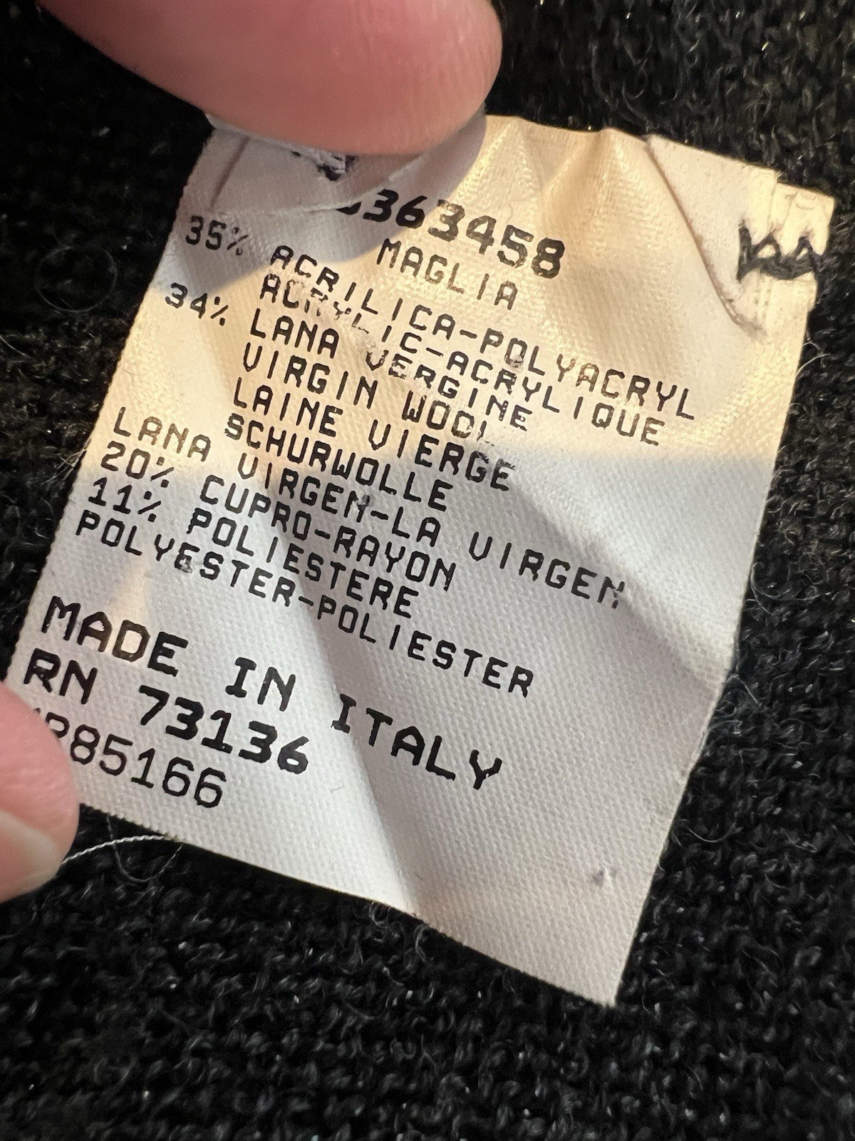 Marina Rinaldi Basic Medium Black Metallic Sweate… - image 8