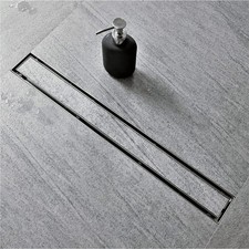 60-Inch Linear Shower Drain with Tile Insert Grate,Brushed 304 Stainless Stee...