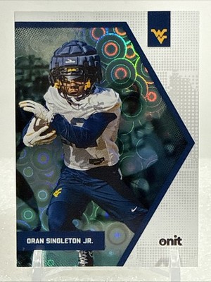 2025 ONIT Athlete West Virginia - HOLO Teal Dots #P-5 Dran Singleton Jr.