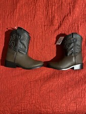 Smoky Mountain Boots Boys Western Cowboy Embroidered Non-Slip Brown Black Size 7