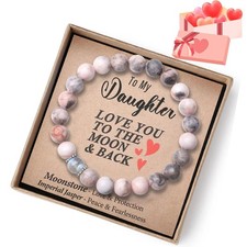 Birthday Christmas Gifts for Her Women Teens Stretch Beaded Bracelets for Women