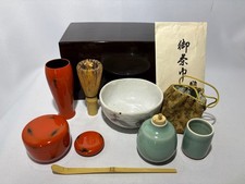 Chabako Tea Ceremony Utensil Set Chawan Furidashi Natsume Chasen Kogo Shifuku