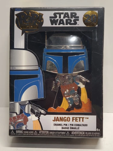 Star Wars Jango Fett #20 Funko POP! Pin Enamel Metal Colored NEW