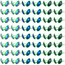 48 Pack Alien Glasses Funny Sunglasses for Cosplay, Party Favors, Costume Access