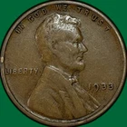 1933 Lincoln Wheat Cent Very Fine VF Coin #35005
