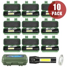 990000LM LED Flashlight Super Bright Torch USB Rechargeable Tactical Flash Light