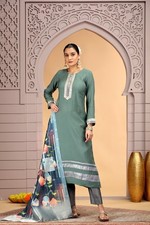 Indian Womens Designer Party Wear Traditional Straight Salwar Suit From India