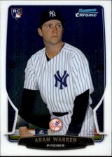 Adam Warren 2013 Bowman Chrome Rookie Card #81. rookie card picture