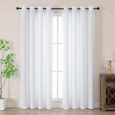 Simplebrand weiß Faux Leinen Textur B 55,1'' x L 72'' (2 Paneele), 