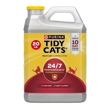 Purina 24/7 Performance Clumping Cat Litter, Clean Linen Scent, 20 Lb Jug 0.53 per pound