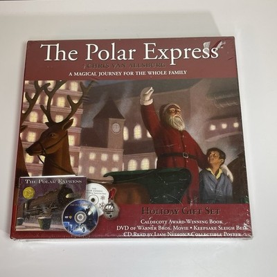 The POLAR EXPRESS HOLIDAY GIFT SET  (Boxed & NEW First Edition Book)  New Sealed