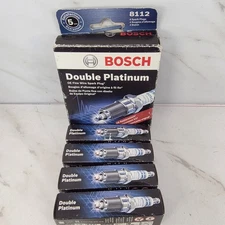 Bosch 8112 Double Platinum OE Fine Wire Spark Plugs 4 Pack Automotive Car