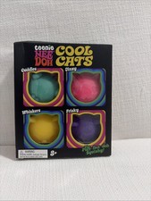 NeeDoh Teenie Cool Kittens 4-Pack Schylling Squishy Cats Fidget Stress Toy NIB