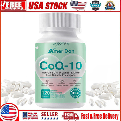 COQ 10 Coenzyme Q-10 200mg Heart Health Support, Pormotes Energy & Stamina