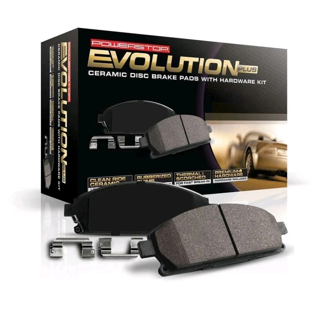 Disc Brake Pad Set-Rear Z17 Low-Dust Ceramic Brake Pads with Hardware Power Stop