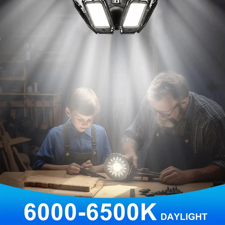 (Qty1) LED Garage Light VERY VERY Bright Screw in E26/E27 Ceiling Shop Work Lamp - Image 4 of 4