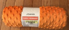 Sun Orange Minky Dimple dot soft cuddle fabric 60" wide Joann s almost 1 Yard