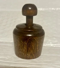 Vintage 2.5” Wooden Butter Stamp Mold Press ~ Pineapple Design