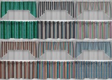 Colorful Stripes Valances, Curtains or Swags 6 Colors Available