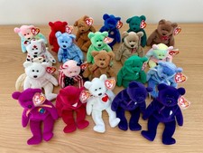Ty Beanie Babies Bear Collection, 21 Bear LOT Mint Condition Original Owner