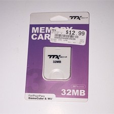 TTX Tech 32MB Memory Card for Nintendo GameCube  Wii Console, White