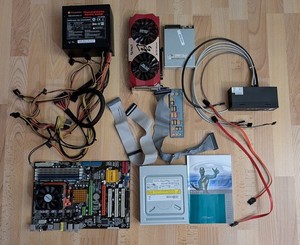 PC Set AsRock Mainboard CPU AMD Phenom 64 Bit Nvidia GeForce Grafikkarte CD