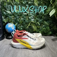 Salomon Sense Ride 5 Women's Trail Running Shoes Rainy Day Hot Sauce US  9