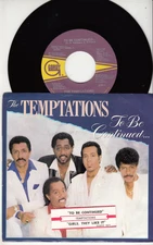 THE TEMPTATIONS - TO BE CONTINUED- ORIGINAL 45 WPS - GREAT SHAPE - JUKEBOX STRIP